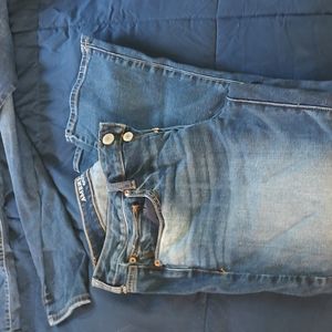 American eagle boy crop stretch jeans
